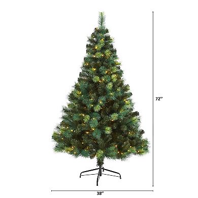 nearly natural 6-ft. Pre-Lit Scotch Pine Artificial Christmas Tree