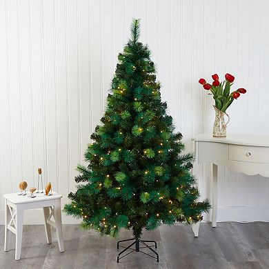 nearly natural 6-ft. Pre-Lit Scotch Pine Artificial Christmas Tree