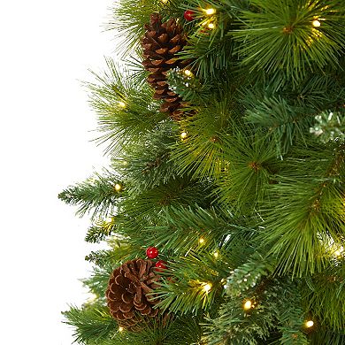 nearly natural 7-ft. Montana Mixed Pine 500-Light LED Artificial Christmas Tree