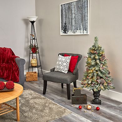 nearly natural 4-ft. Frosted Pine Artificial Christmas Tree