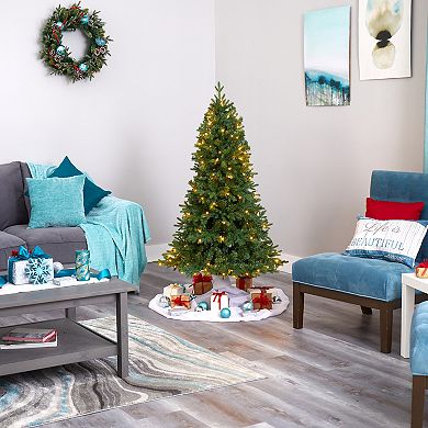 nearly natural 5-ft. Pre-Lit Vermont Fir Artificial Christmas Tree