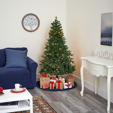 nearly natural 6-ft. Pre-Lit Vermont Fir Artificial Christmas Tree