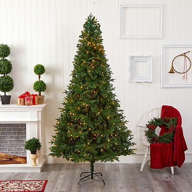 nearly natural 8-ft. Vermont Fir 450-Light LED Artificial Christmas Tree