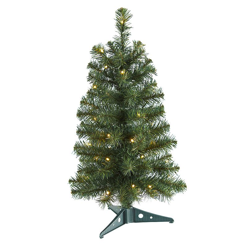 Nearly Natural Artificial Christmas Tree with 35 Led Lights and 72 Bendable Branches