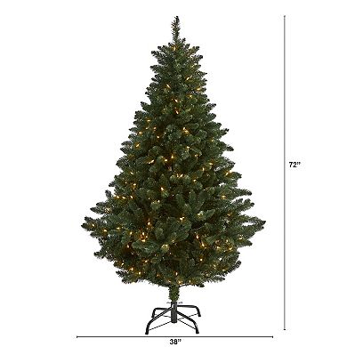 nearly natural 6-ft. Pre-Lit Northern Rocky Spruce Artificial Christmas Tree