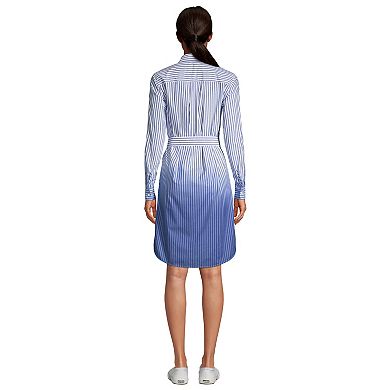 Women's Lands' End Long-Sleeve Shirt Dress