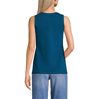 Women's Lands' End Supima Cotton Crewneck Tank