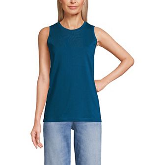 Women's Lands' End Supima Cotton Crewneck Tank