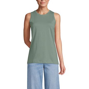 Women's Lands' End Supima Cotton Crewneck Tank