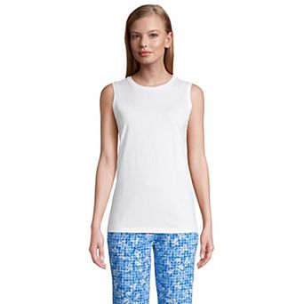Women's Lands' End Supima Cotton Crewneck Tank