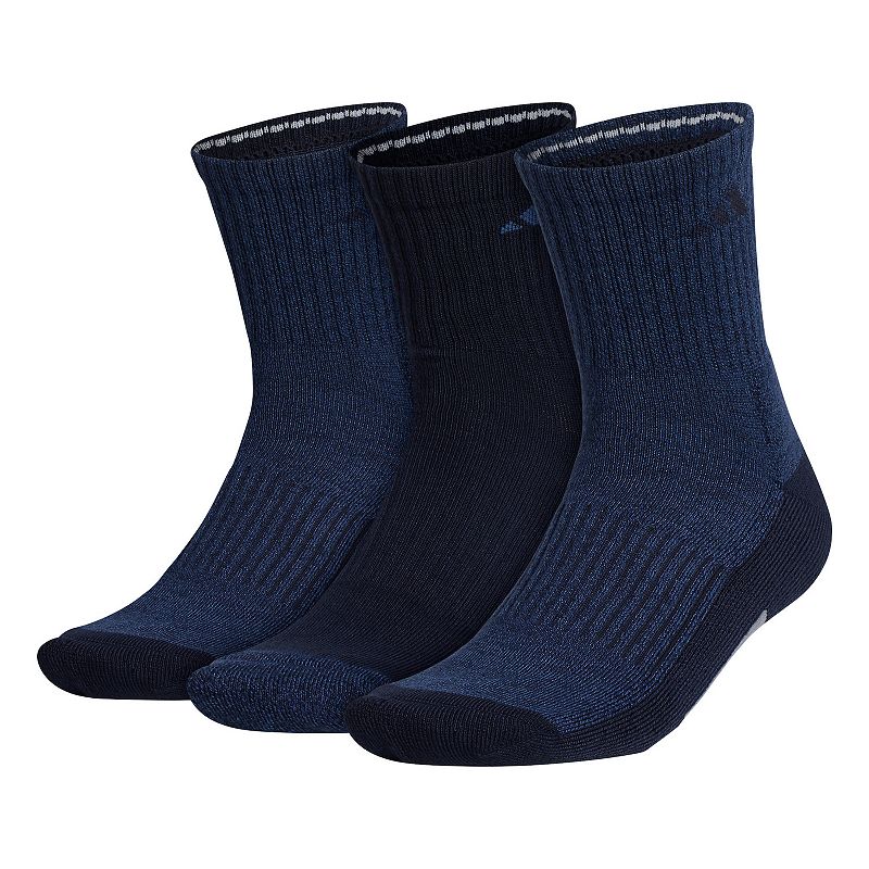 75125255 Mens adidas 3-pack Cushioned Mid-Crew Socks, Size: sku 75125255