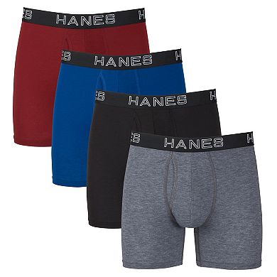 Men's Hanes® 4-Pack Ultimate Comfort Flex Fit Total Support Pouch Boxer Brief Underwear