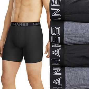 Men's Hanes® 4-Pack Ultimate Comfort Flex Fit Total Support Pouch Boxer Brief Underwear