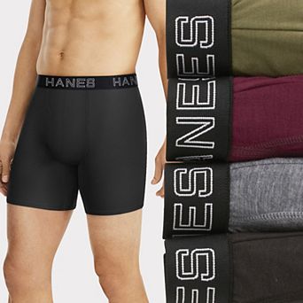 Men's Hanes® 4-Pack Ultimate Comfort Flex Fit Total Support Pouch Boxer Brief Underwear