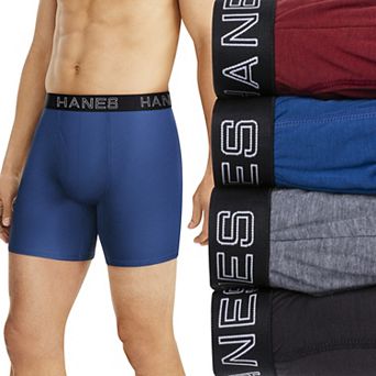 Men's Hanes® 4-Pack Ultimate Comfort Flex Fit Total Support Pouch Boxer Brief Underwear