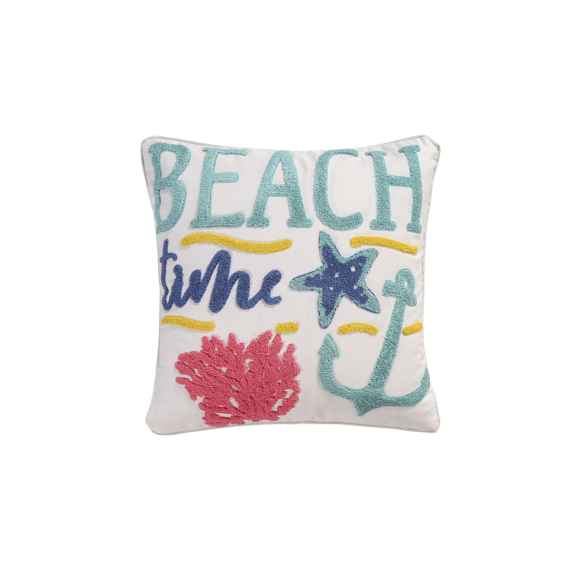 Homthreads Playa Vista Beach Time Pillow, Multi