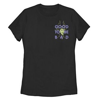 Disney's Villains Maleficent Juniors' "Good To Be Bad" Left Chest Graphic Tee