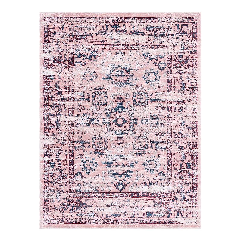 Unique Loom Edmunds Sumter Rug, Pink, 9X12 Ft