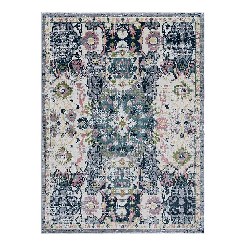 Unique Loom Aiken Sumter Rug, White, 8X10 Ft