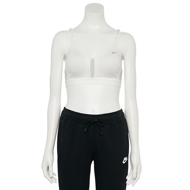 Light-Support Padded Convertible Sports BraNike Dri-FIT Indy Black/White