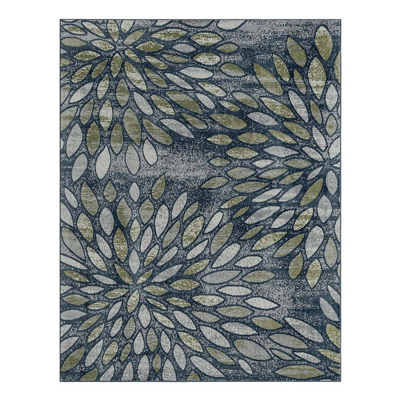 Unique Loom Rhett Sumter Rug, Blue, 5X8 Ft