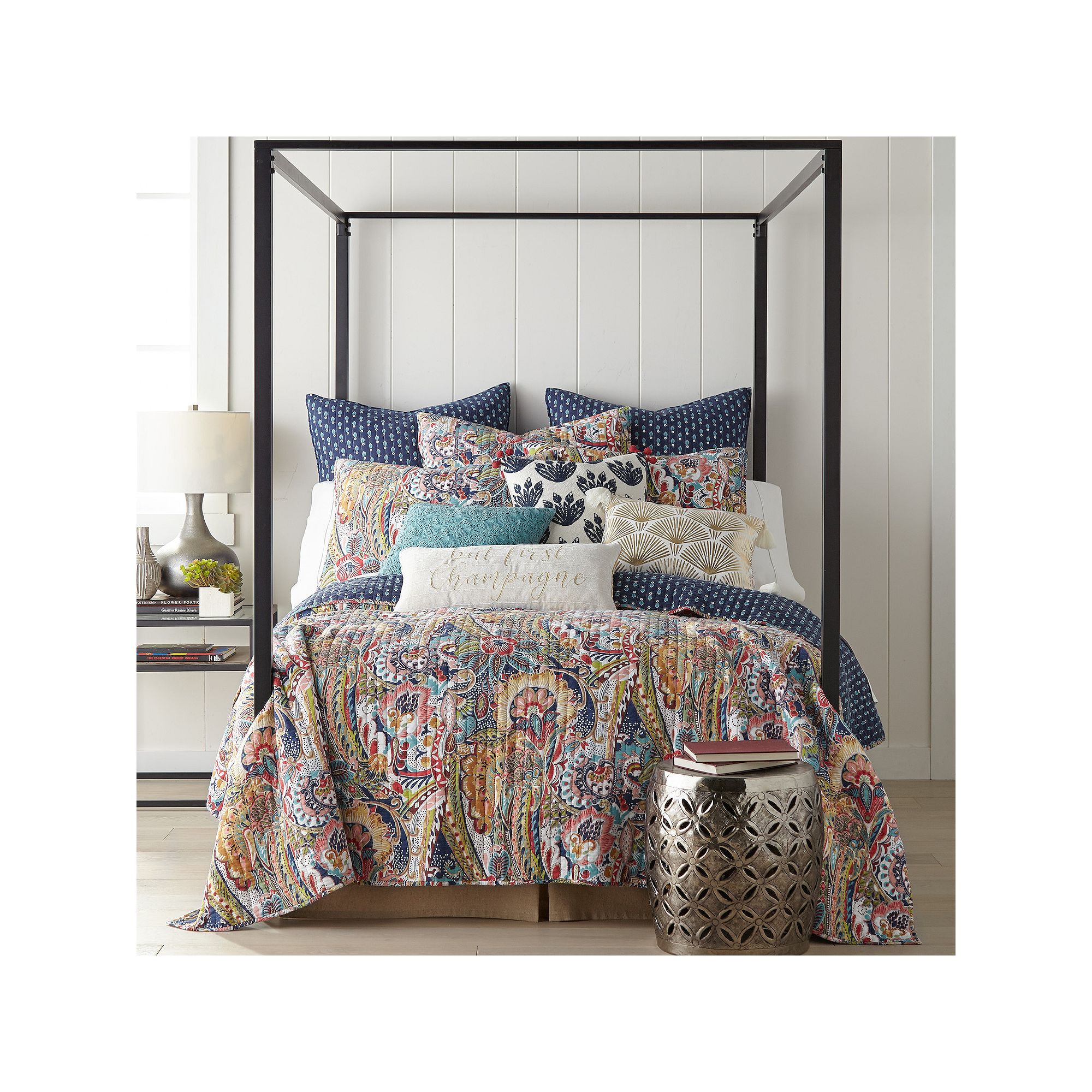 Levtex Home Nanette Quilt Set with Shams, Blue