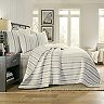 Levtex Home Rochelle Stripe Gray Quilt Set with Shams
