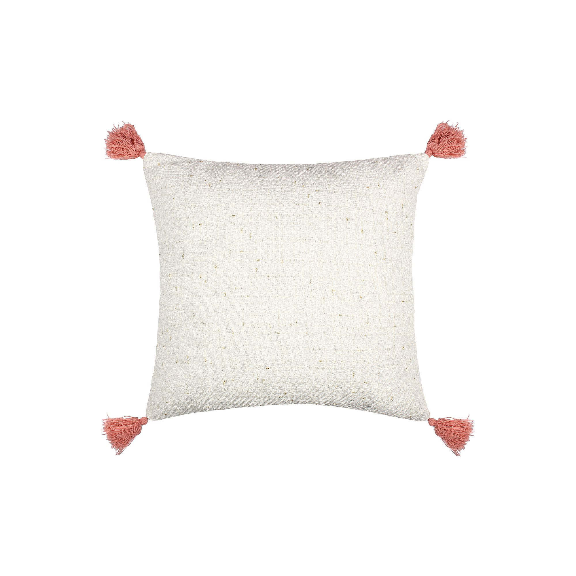 Levtex Home Loretta Textured Tassel Pillow, White