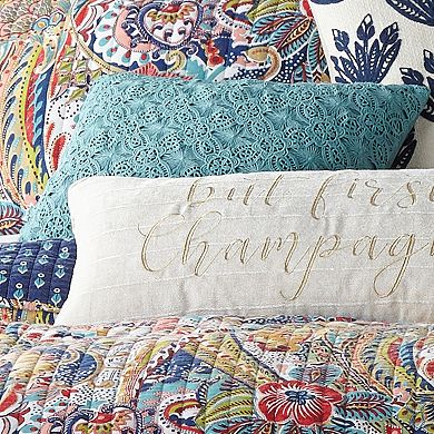 Levtex Home Nanette Lace Overlay Pillow