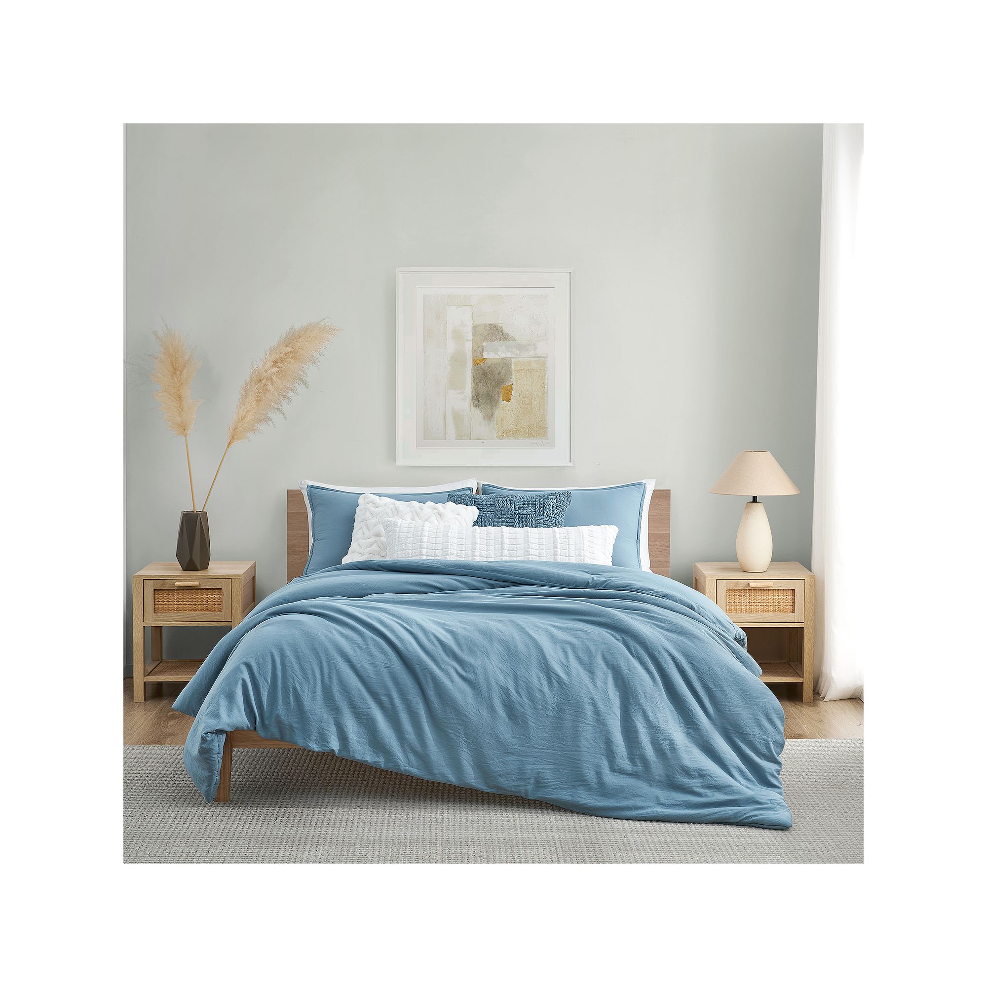 Koolaburra by UGG Koolawash Comforter Set with Shams, Blueprint