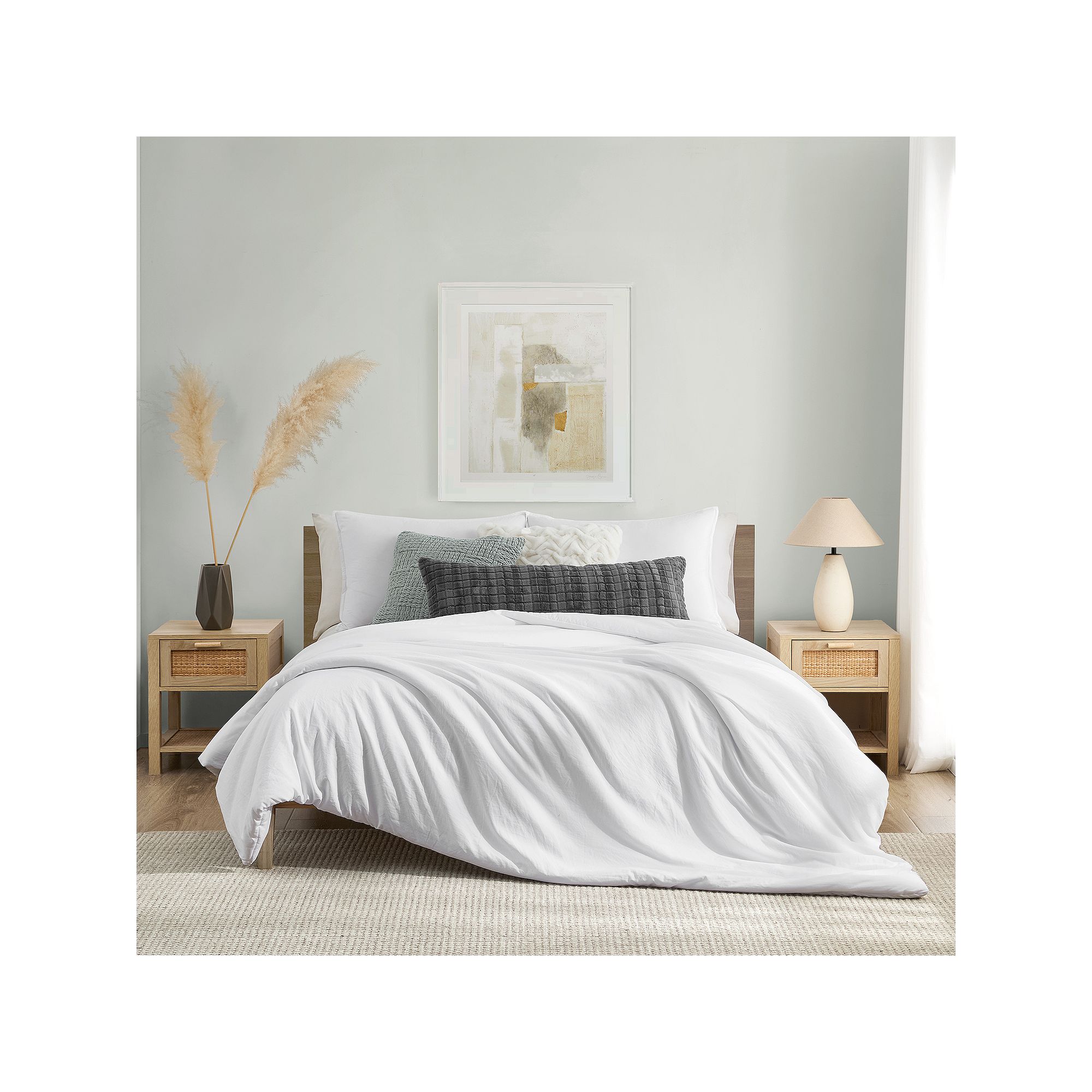 Koolaburra by UGG Koolawash Comforter Set with Shams, Kb White