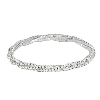 Vieste Special Occasion Four-Row Twist Stretch Bracelet