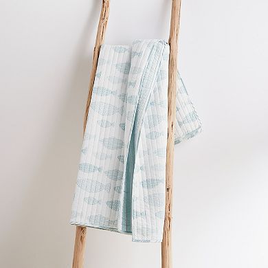 Levtex Home Aqua Breeze Quilted Throw