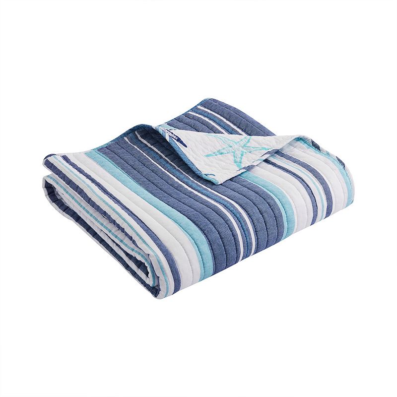 59297276 Levtex Home Camps Bay Quilted Throw, Blue sku 59297276