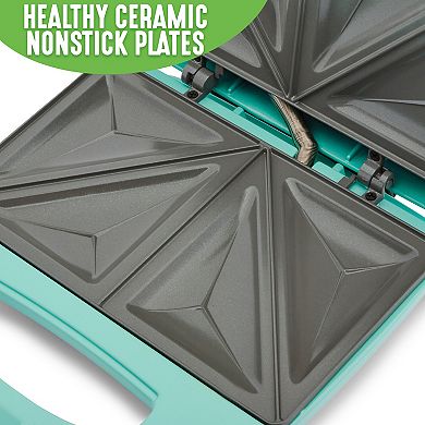 GreenLife Sandwich Pro PFAS-Free Ceramic Nonstick Sandwich Maker