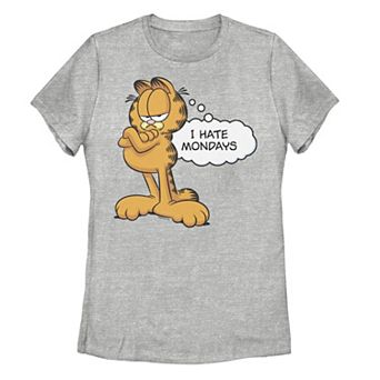 Juniors' Garfield I Hate Mondays Sassy Graphic Tee