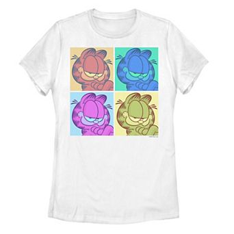 Juniors' Garfield Pop Boxed Up Graphic Tee