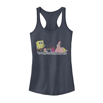 Juniors' SpongeBob SquarePants Patrick Star Snail Hearts Graphic Tank Top