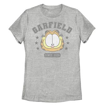 Juniors' Garfield Collegiate Retro Graphic Tee
