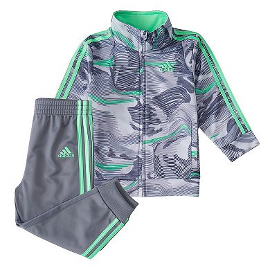 Baby Boy adidas Swirl Tricot Track Jacket & Pants Set