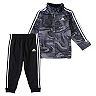 Baby Boy adidas Swirl Tricot Track Jacket & Pants Set