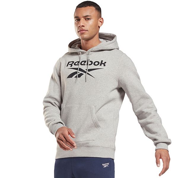 Reebok Apparel Hommes Reebok Identity Fleece Hoodie Noir/Blanc