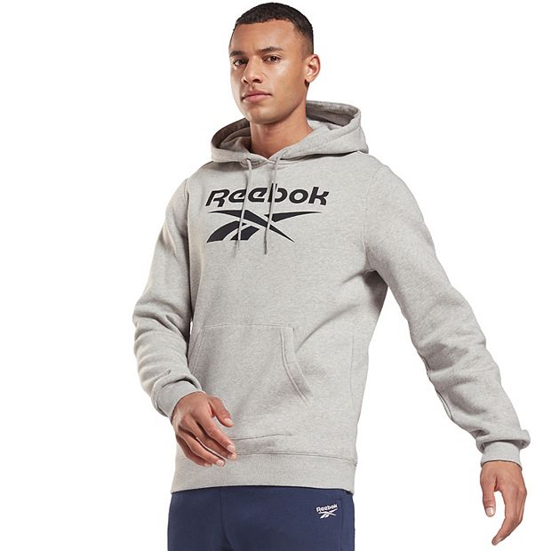  Reebok Boys' Sweatshirt - Fleece Pullover Fashion Hoodie  Designs and Logos, Size 8, Dark Grey Heather: Clothing, Shoes & Jewelry