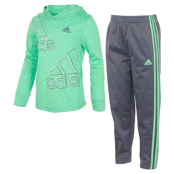 Baby Boy adidas Mélange Hoodie & Pants Set