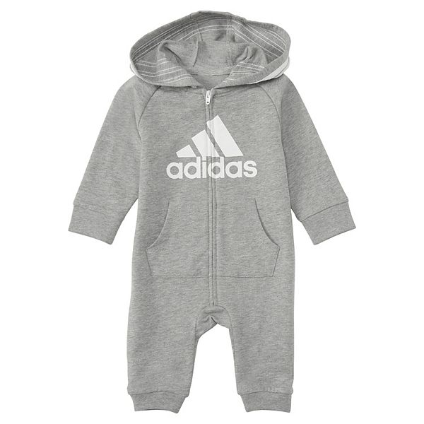 Baby Boy adidas Logo Coverall Jumpsuit