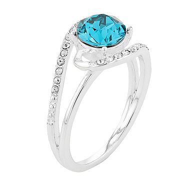 Brilliance Crystal Swirl Ring