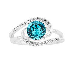 Brilliance Crystal Swirl Ring