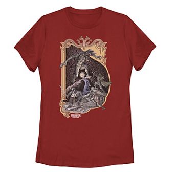 Juniors' Stranger Things D&D Graphic Tee