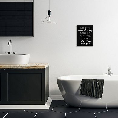 Stupell Home Decor More Laundry Than People Household Chore Sign Wood Wall Art