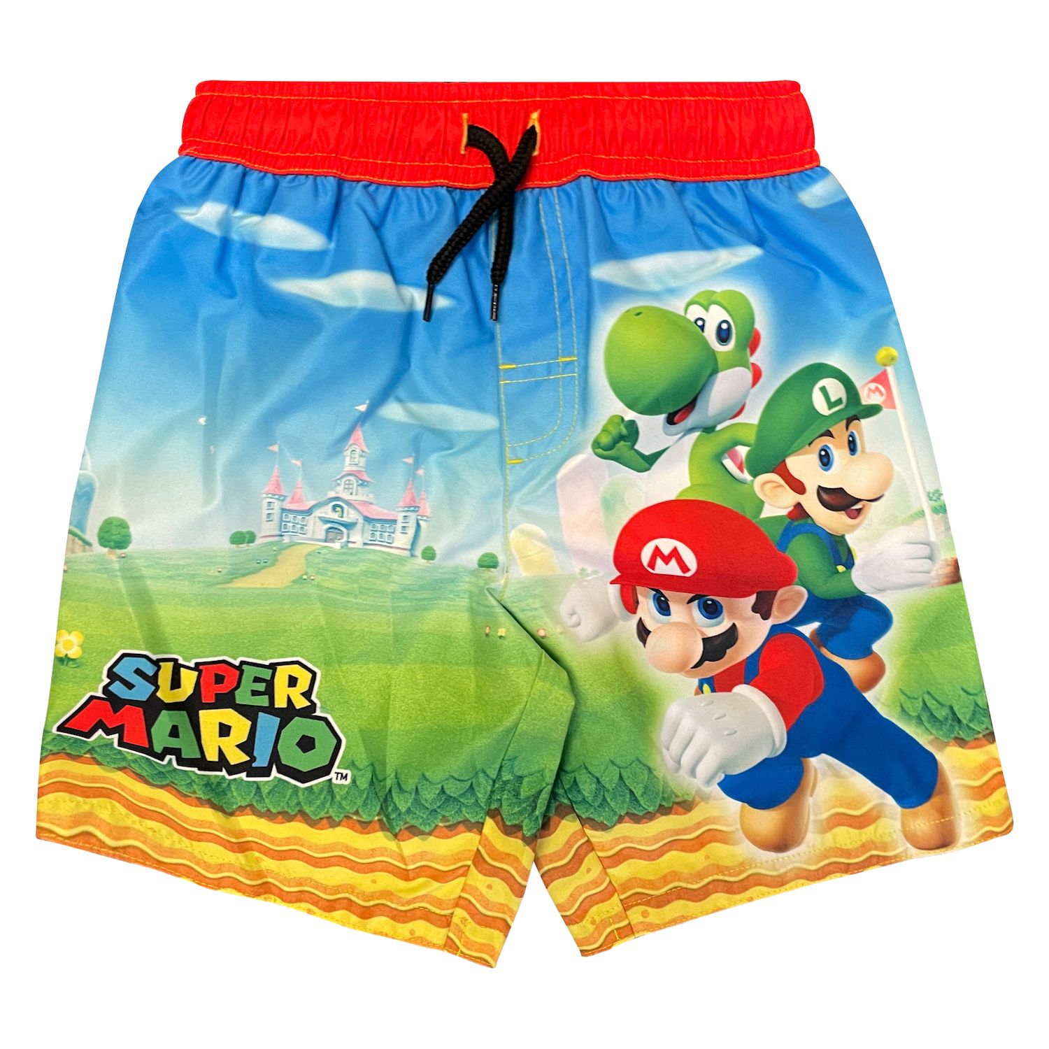 mario brothers swim trunks